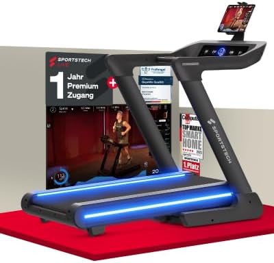 Sportstech sTread Pro/Lite: Klappbares Laufband, 20 km/h, 17 % Steigung