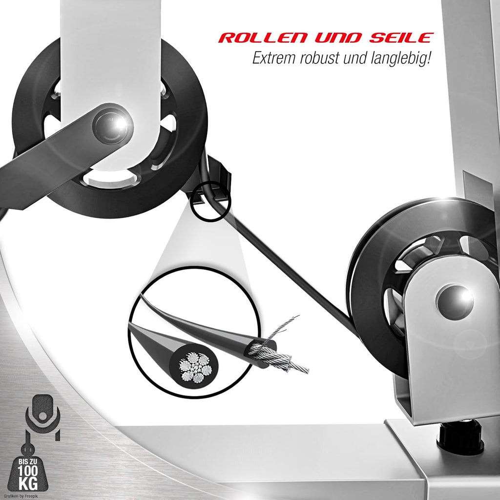 Sportstech HGX200: Multifunktions-Kraftstation mit Stepper, Beinpresse & Powertower
