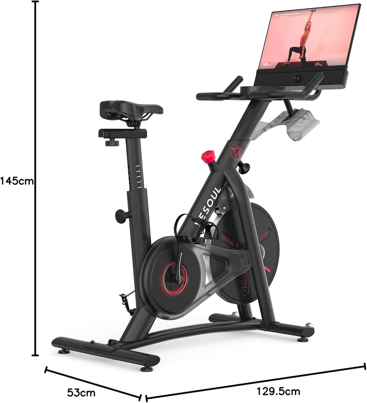 YESOUL G1M Plus: Leises Indoor‑Bike mit 21,5″ FHD‑Display
