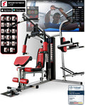 Sportstech HGX200: Multifunktions-Kraftstation mit Stepper, Beinpresse & Powertower