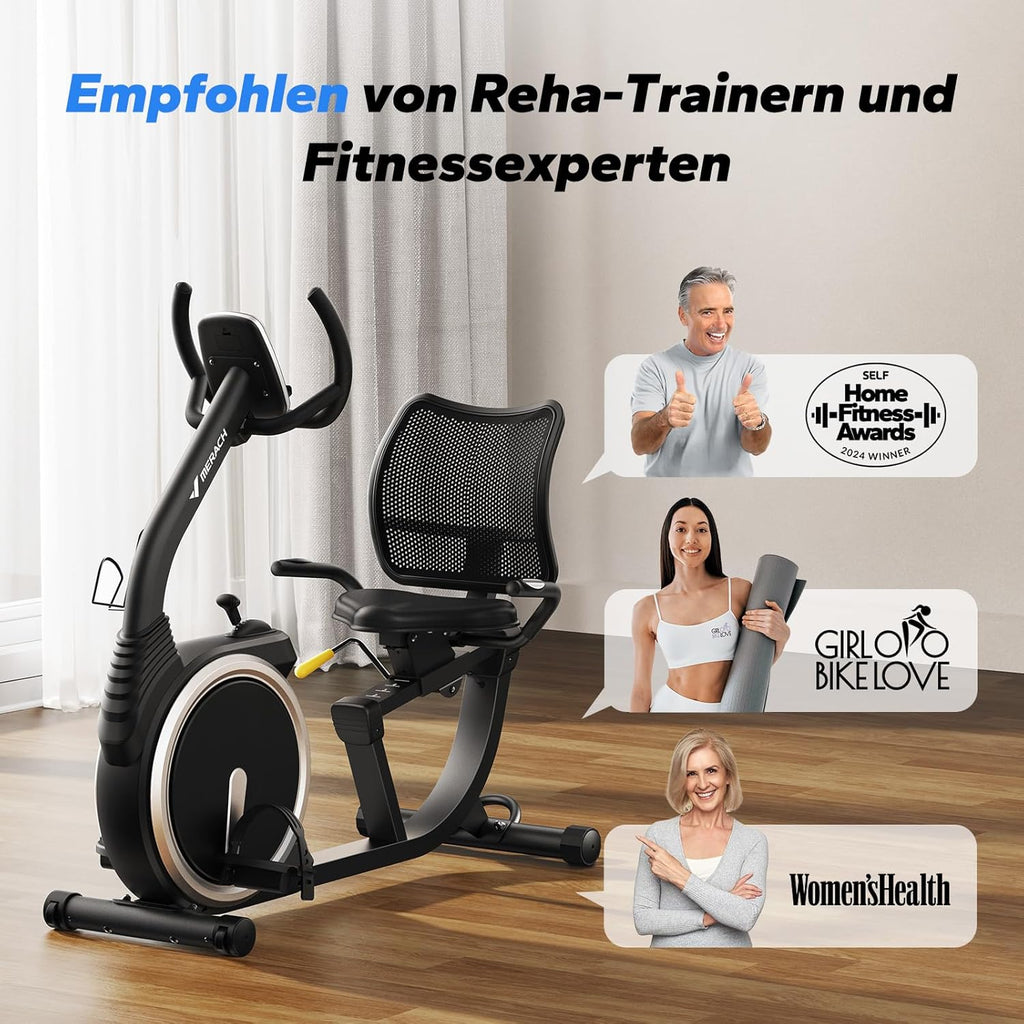 MERACH Recumbent Exercise Bike for Home Cardio Workout with Bluetooth