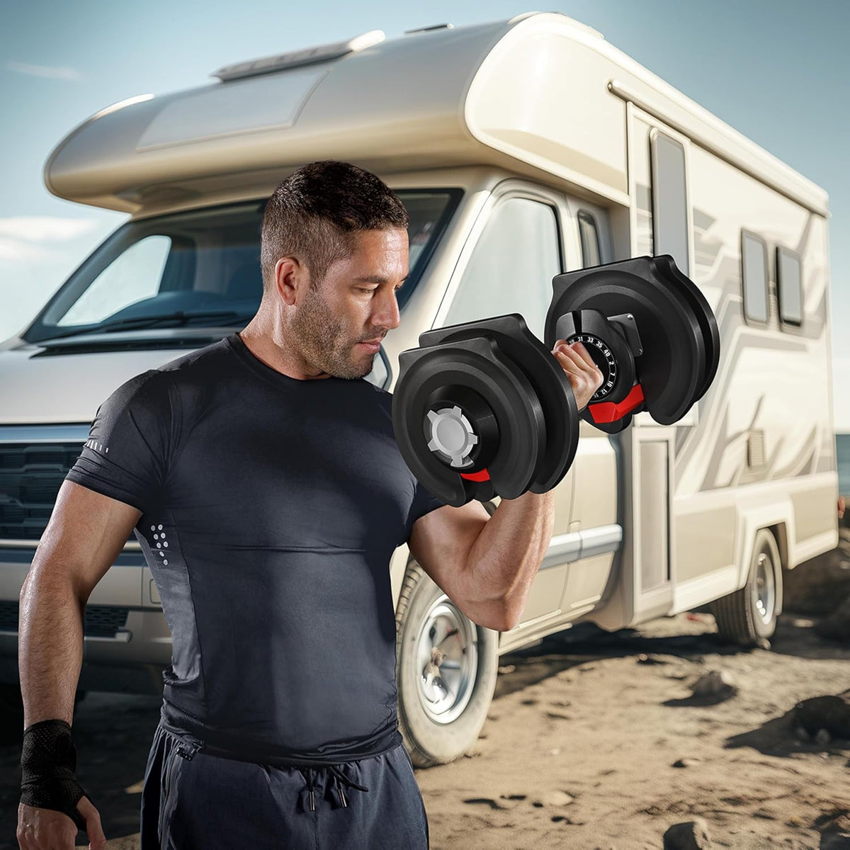 Yaheetech Verstellbare Hantel: 12/16‑in‑1 Schnellverstellung fürs Home‑Gym