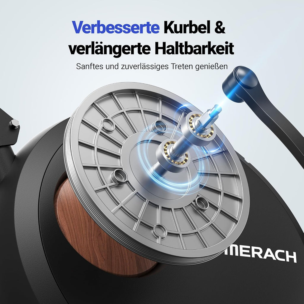 MERACH Liegeergometer: Heimtrainer mit Bluetooth und verstellbarer Rückenlehne